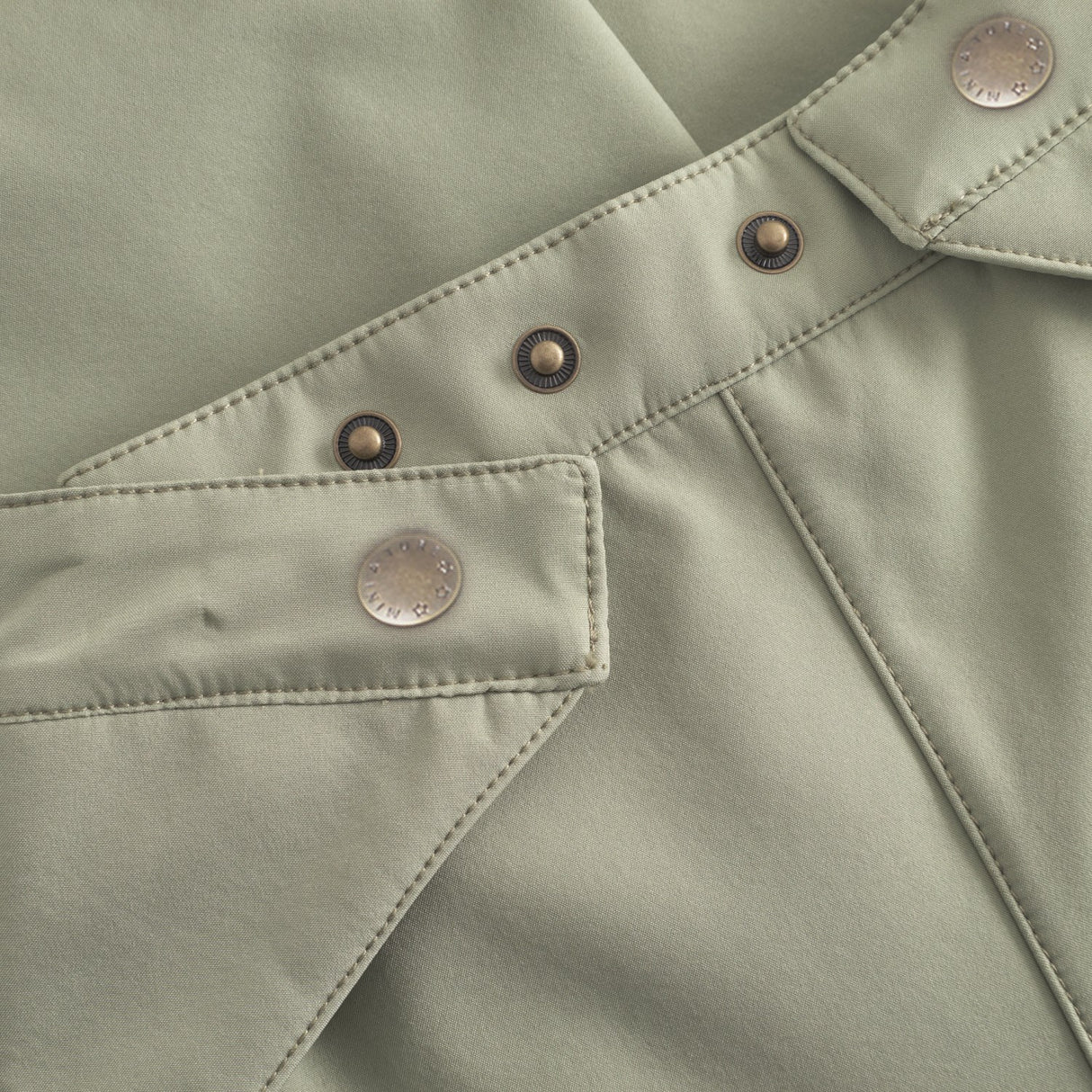 Mini A ture Tea Green Mataiano Softshell Pants. Grs