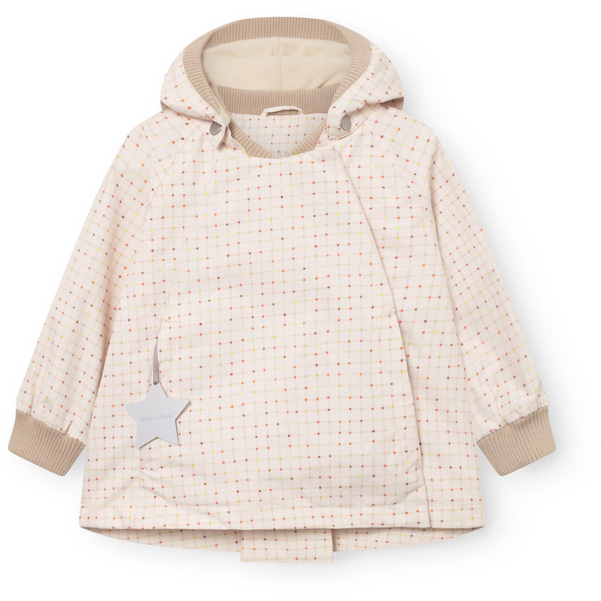 Mini A ture Print Crayon Grid Matwiami Fleece Lined Jacket. Grs