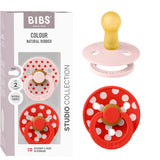 Bibs Blossom/Candy Apple Napp Studio Colour 2-Pack Polka Latex