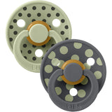 Bibs Sage/Iron Napp Studio Colour 2-Pack Polka Latex