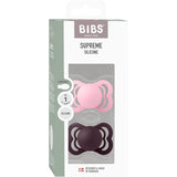 Bibs Baby Pink/Plum Napp Supreme 2-Pack Silikon