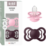 Bibs Baby Pink/Plum Napp Supreme 2-Pack Silikon