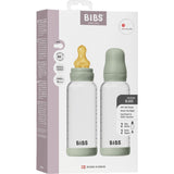 Bibs Sage Glass Baby Flaska Round Latex 2-Pack 240 Ml Medium Flow
