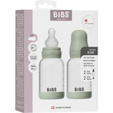 Bibs Sage Glass Baby Flaska Round Silikon 2-Pack 120 Ml Slow Flow