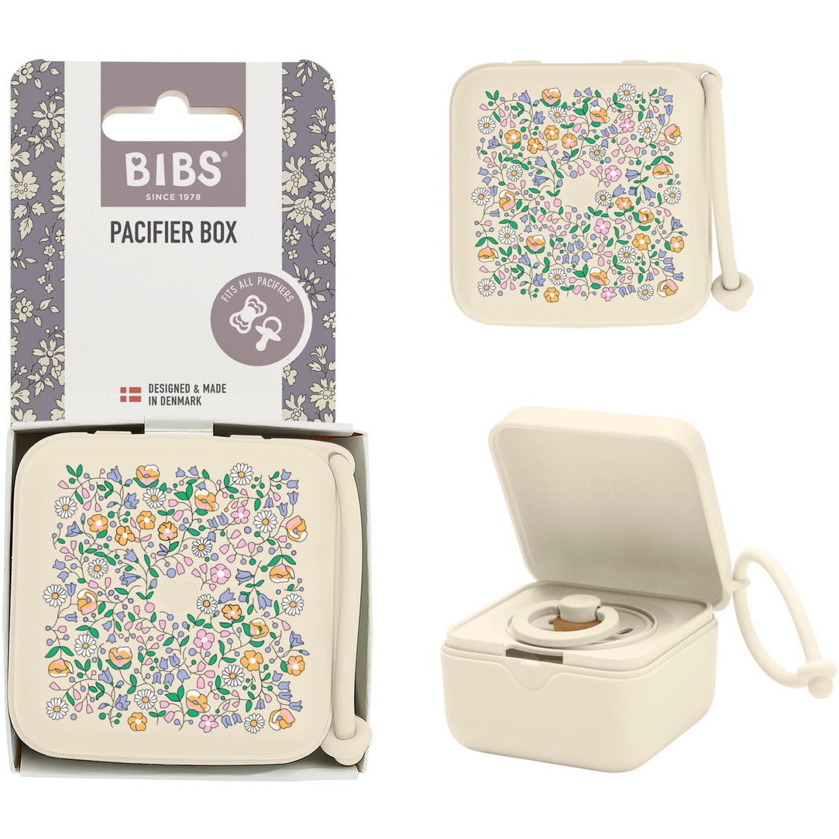Bibs X Liberty Ivory Napp Box Chloe Meadow