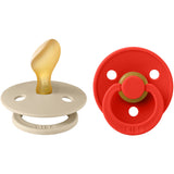 Bibs Vanilla/Candy Apple Napp Colour 2-Pack Anatomical Latex