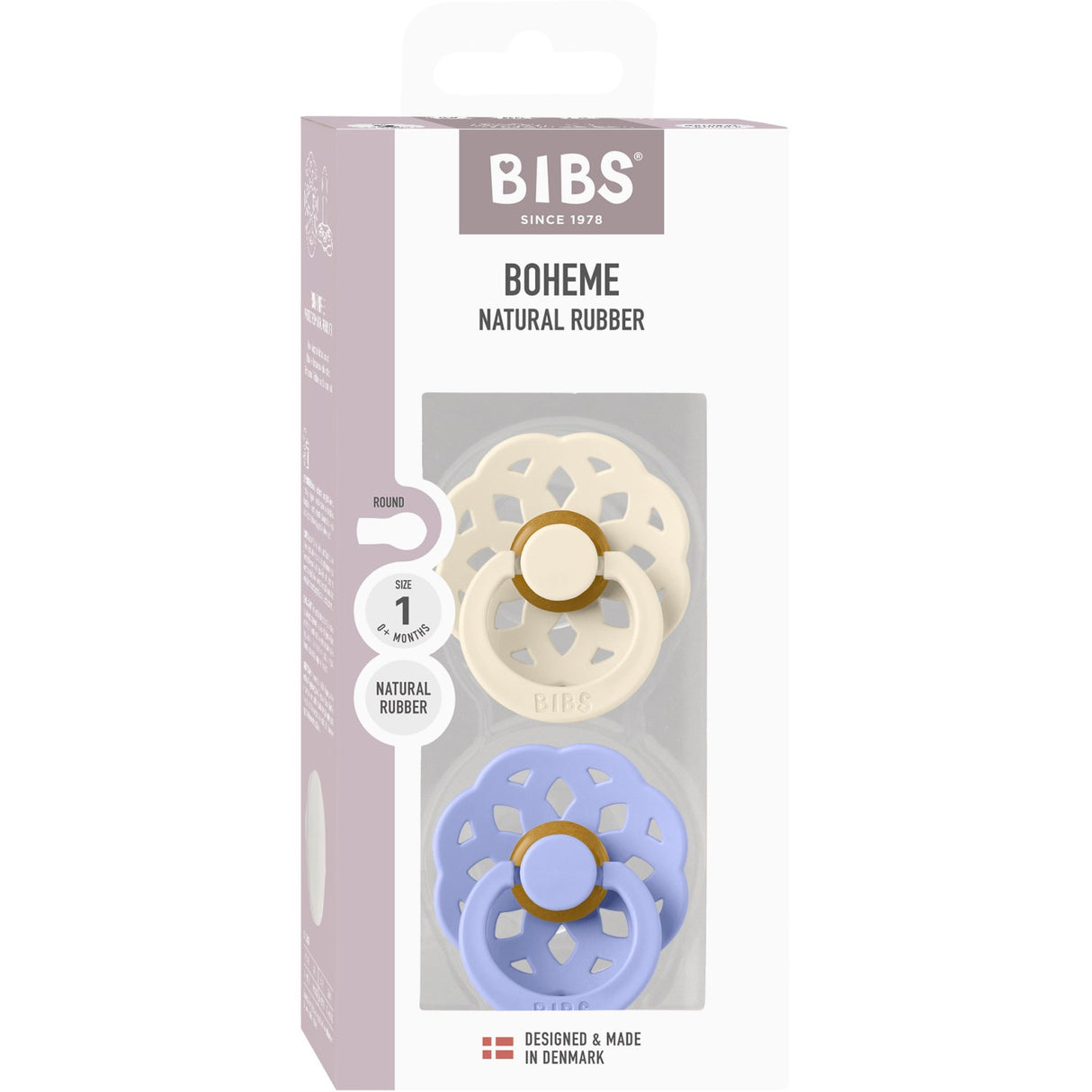 Bibs Ivory/Hush Napp Boheme 2-Pack Latex