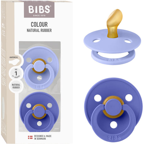 Bibs Hush/Grape Napp Colour 2-Pack Anatomical Latex