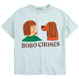 Bobo Choses Light Blue Friends In A Pickle T-Shirt