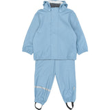 Mikk-Line Faded Denim Pu Rain Sett W/O Susp.