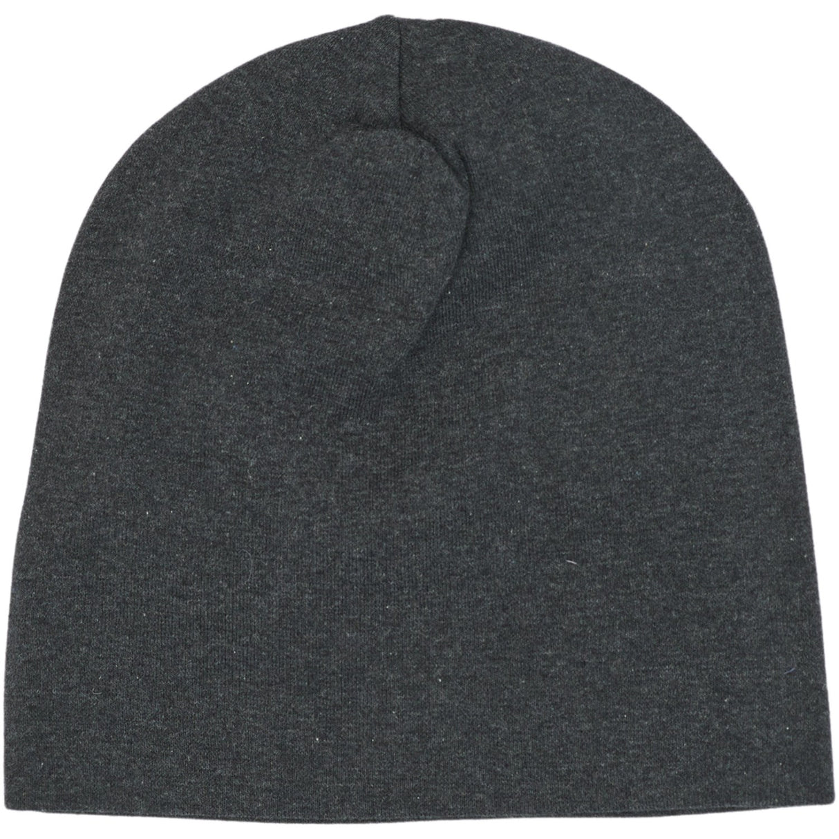 Mikk-Line Dark Grey Melange Bomull Mössa - Solid
