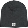 Mikk-Line Dark Grey Melange Bomull Mössa - Solid