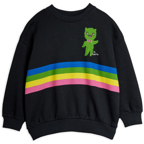 Mini Rodini Black Alien Stripe Sp Sweatshirt
