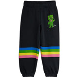 Mini Rodini Black Alien Stripe Sp Sweatpants