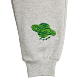 Mini Rodini Grey Melange Planet Emb Sweatpants