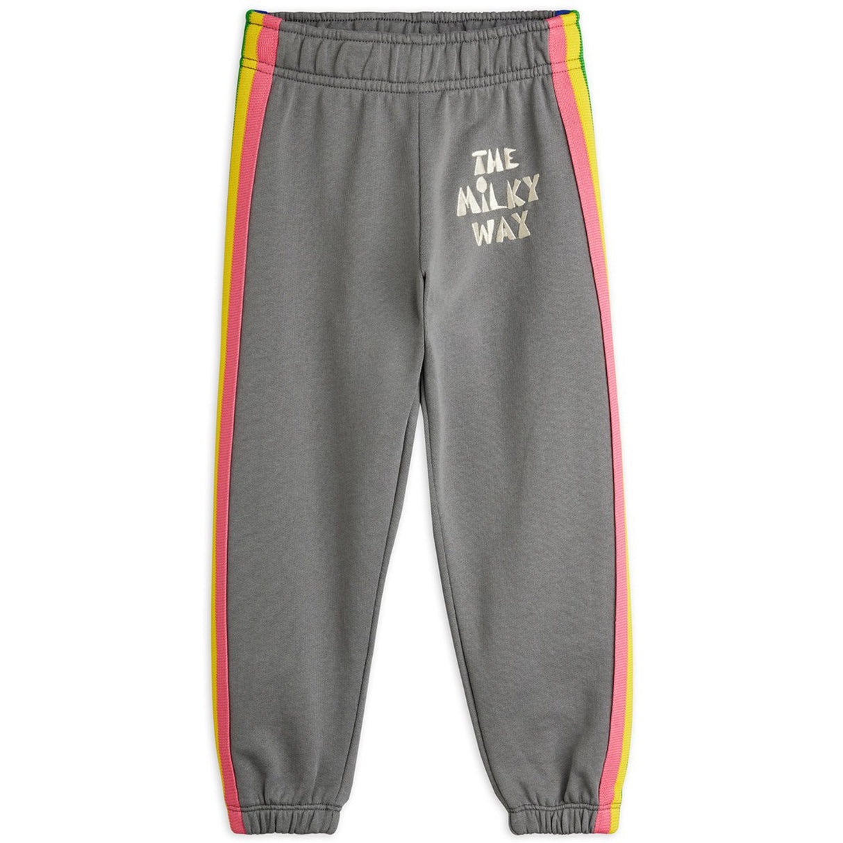Mini Rodini Grey The Milky Way Rainbow Panel Sweatpants
