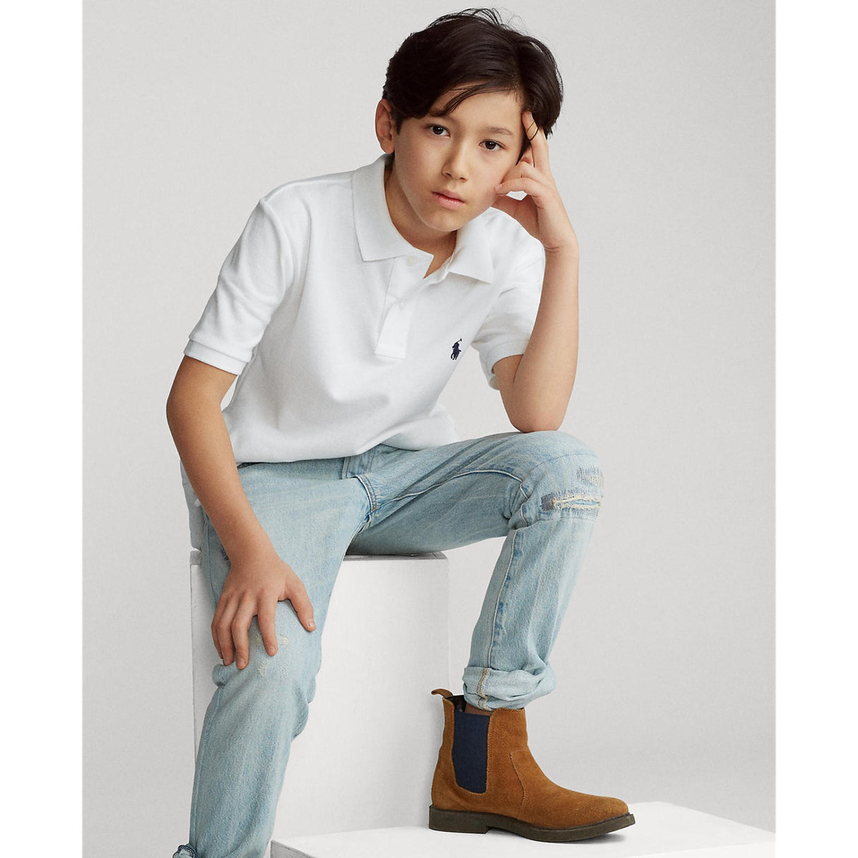 Polo Ralph Lauren White Pikétröja T-Shirt