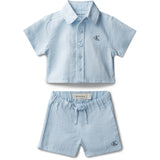 Calvin Klein Breezy Blue Woven Kort Sett