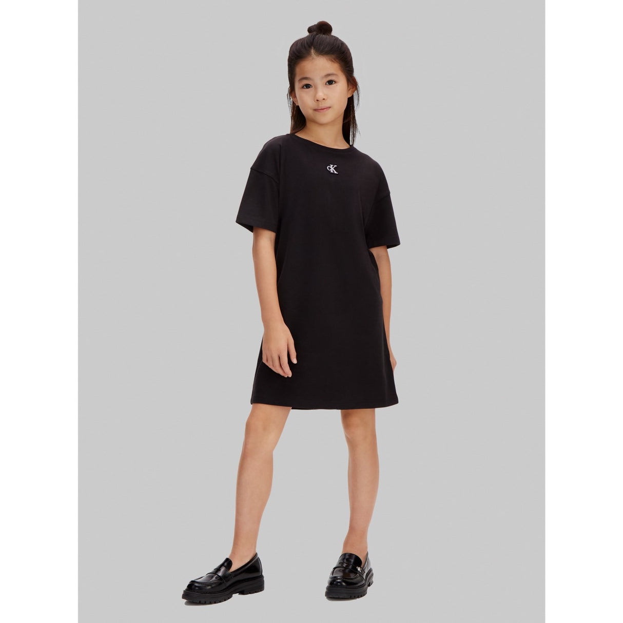 Calvin Klein 1716 Black Ck Monogram Tee Klänning