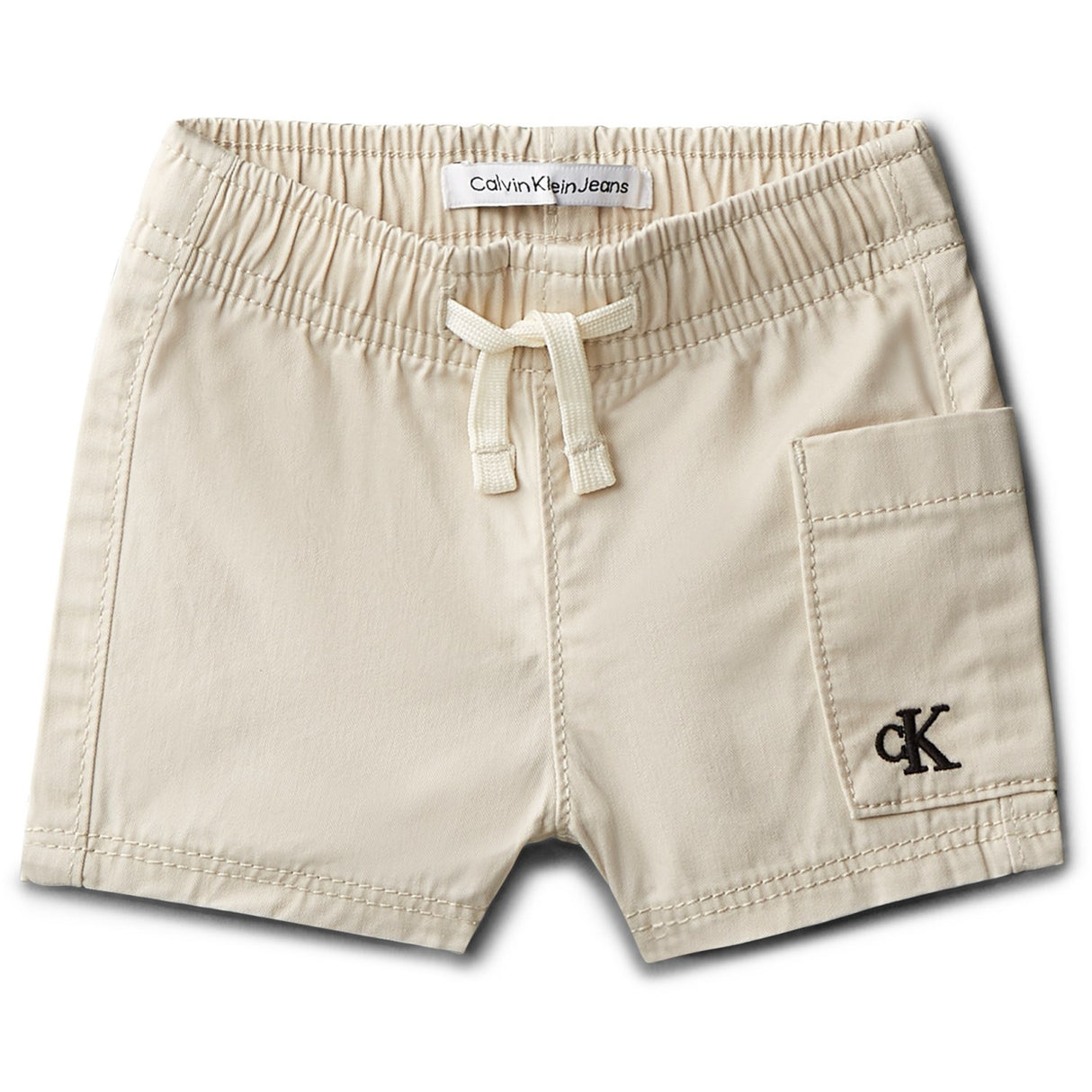 Calvin Klein Oatmeal Bomull Twill Shorts