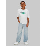 Calvin Klein White Varsity Logo Ss T-Shirt