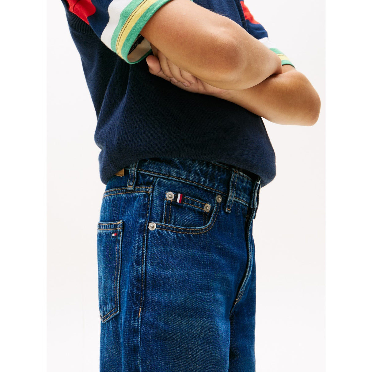 Tommy Hilfiger Darkused Barrel Dark Blue Jeans