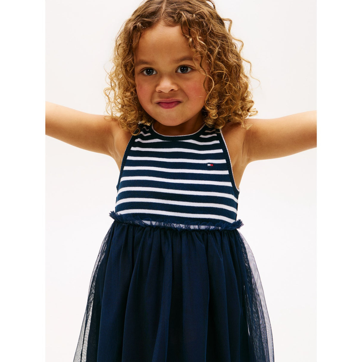 Tommy Hilfiger Dark Night Navy Lg Combi Tyll Klänning