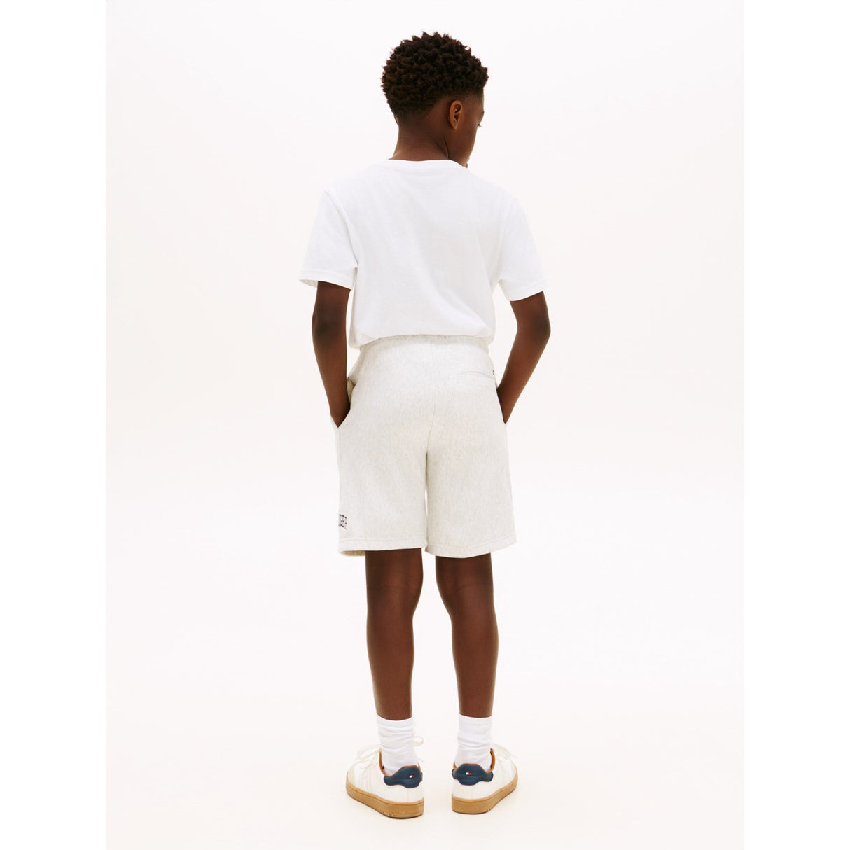 Tommy Hilfiger Light Grey Heather Hilfiger Varsity Wide Sweatshort