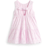 Tommy Hilfiger Pearly Pink Lg Broderie Anglaise Rosett Klänning