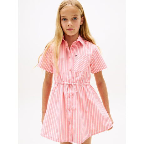Tommy Hilfiger Tropical Blush Stripes Poplin Stripes Skjorta Klänning