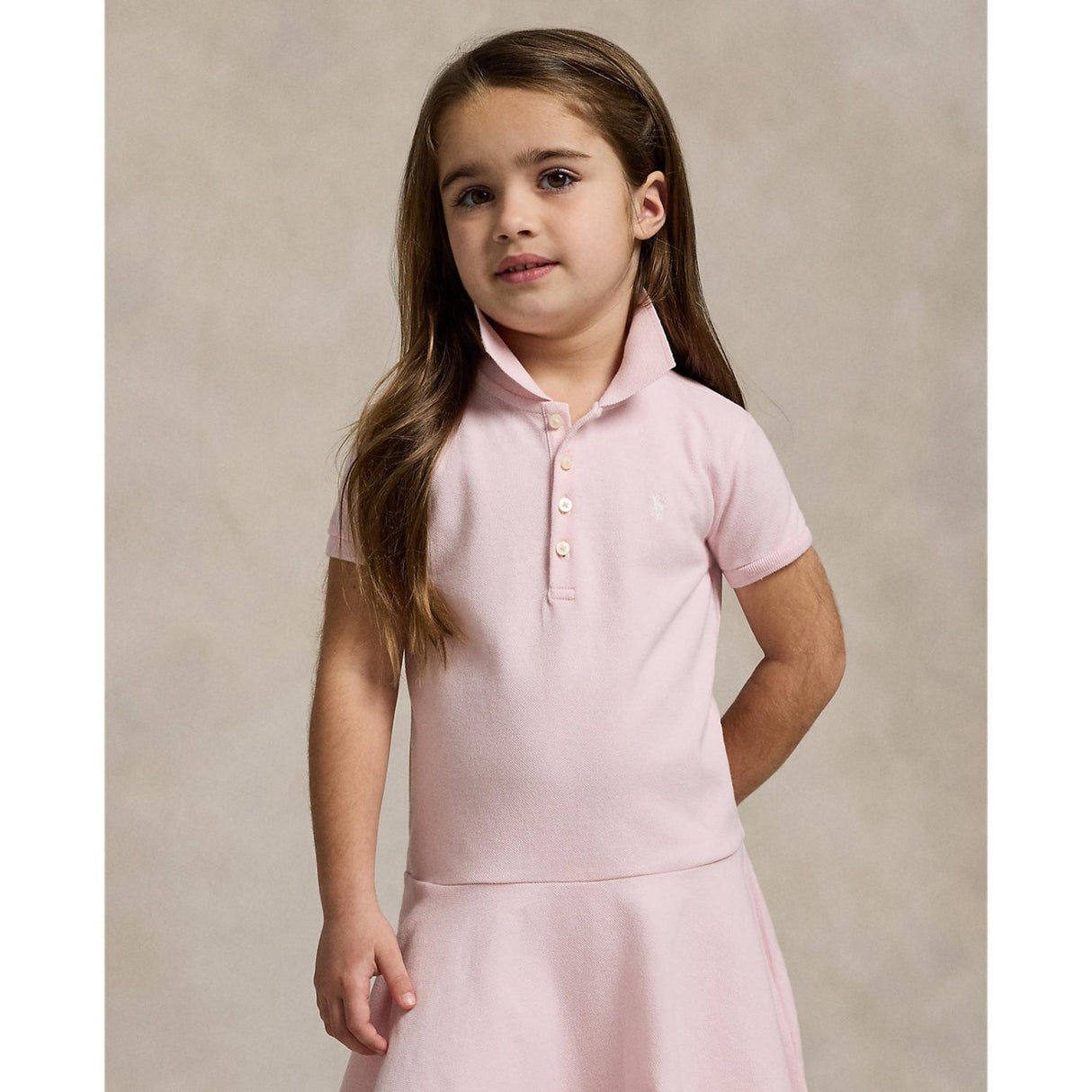 Polo Ralph Lauren Hint Of Pink W/ White Day Klänning