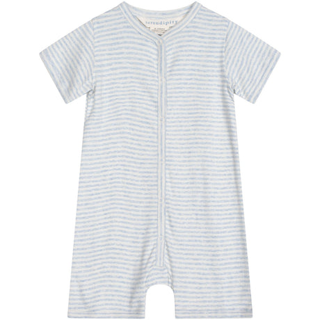 Serendipity Mist/Offwhite Baby Kort Dräkt Stripe