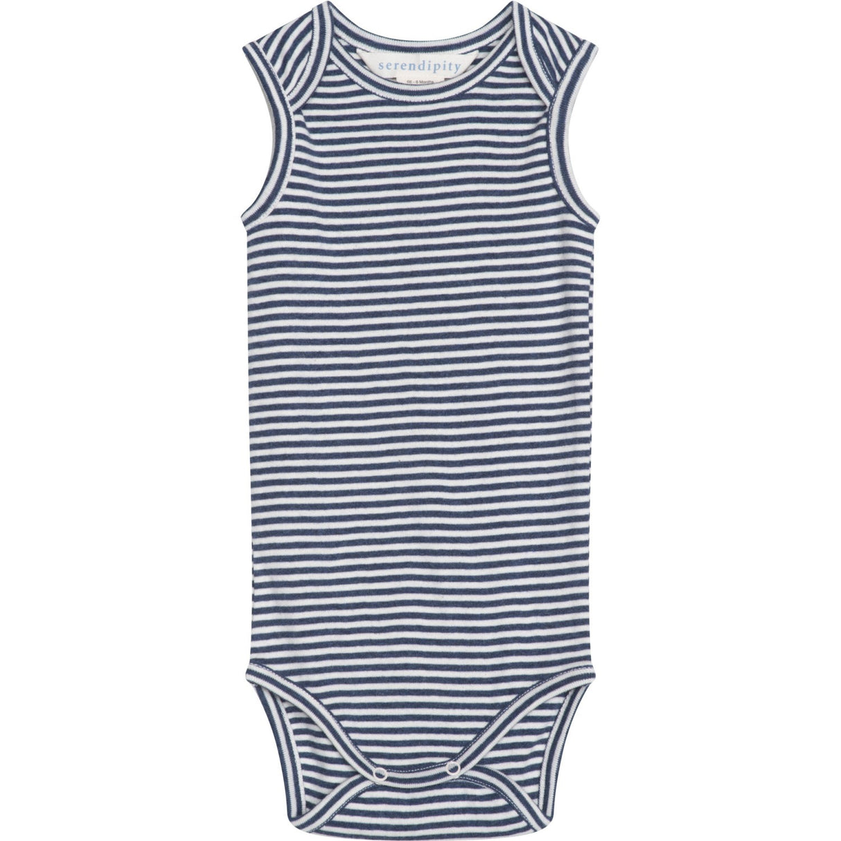 Serendipity Navy/Offwhite Baby Tank Stripe