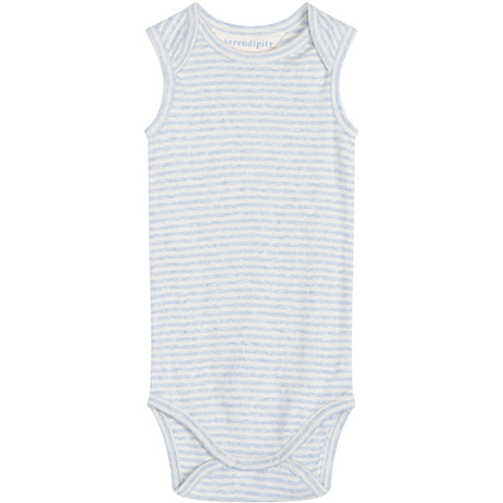 Serendipity Mist/Offwhite Baby Tank Stripe