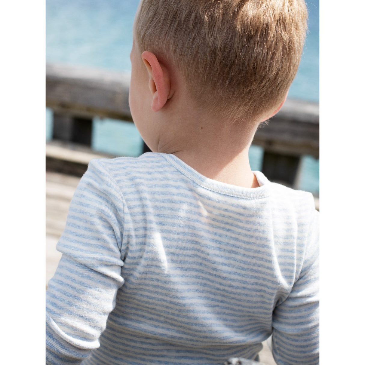 Serendipity Mist/Offwhite Slim Blus Stripe