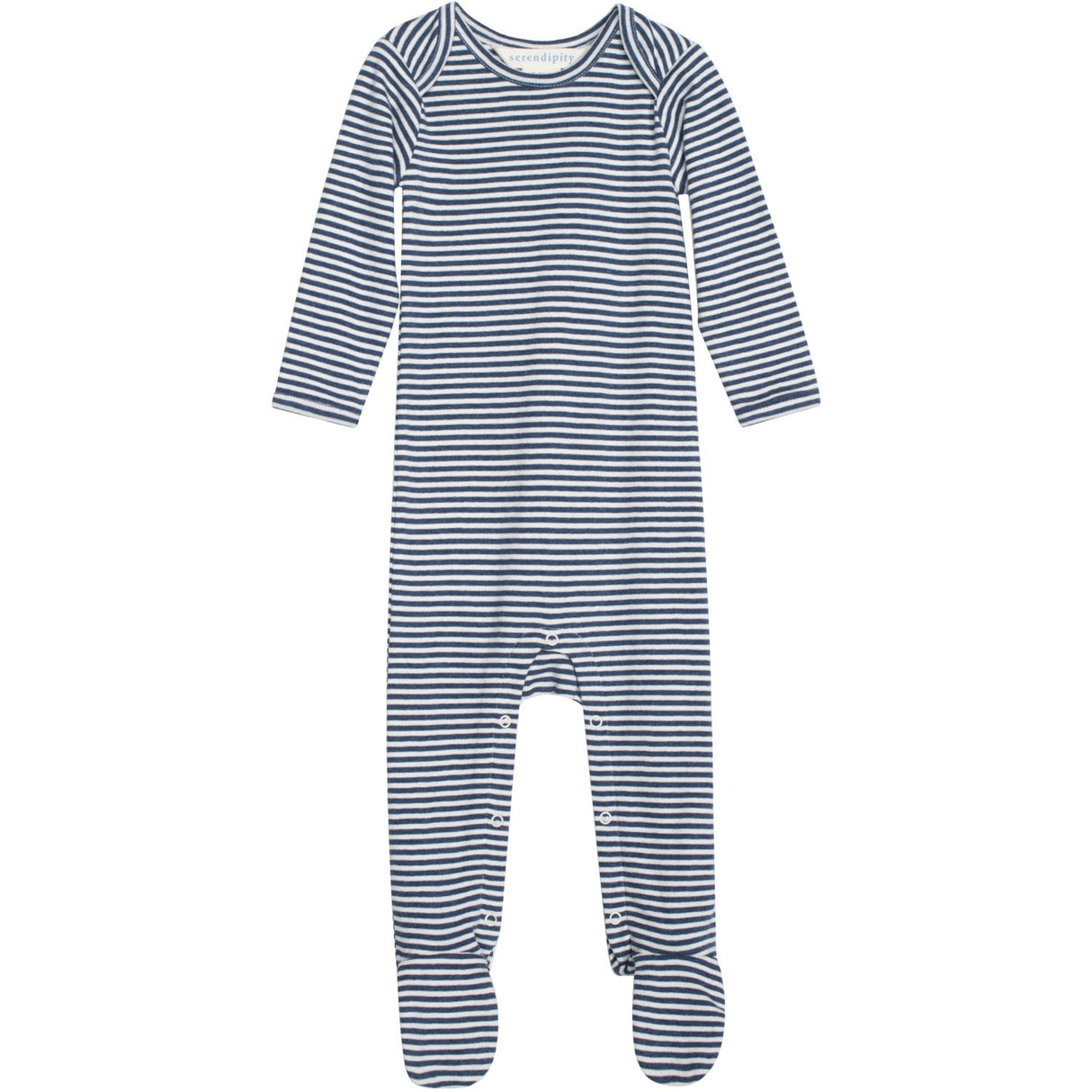 Serendipity Navy/Offwhite Baby Dräkt Stripe
