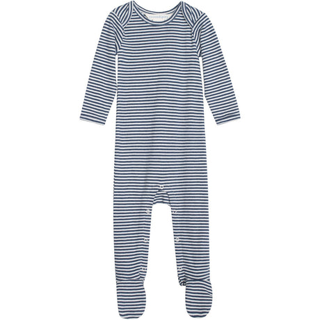 Serendipity Navy/Offwhite Baby Dräkt Stripe