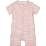 Serendipity Coral/Offwhite Baby Kort Dräkt Stripe