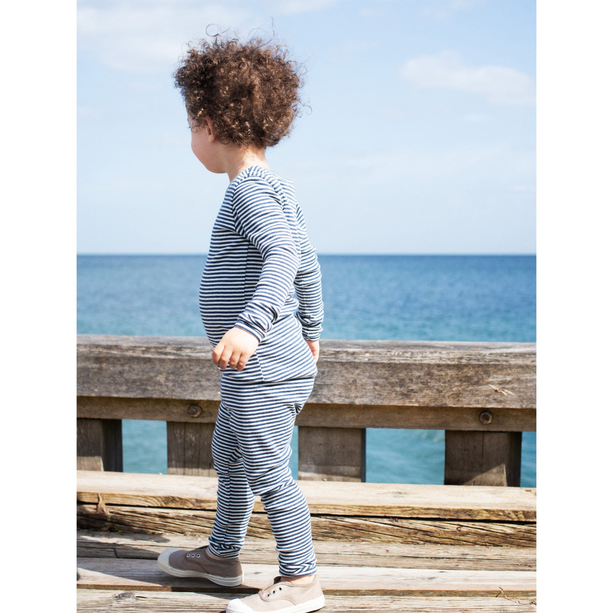 Serendipity Navy/Offwhite Slim Blus Stripe