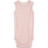 Serendipity Coral/Offwhite Baby Tank Stripe