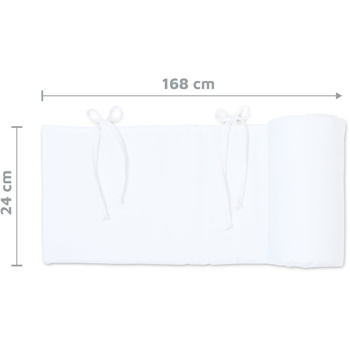 babybay® White Piqué Säng Bumper