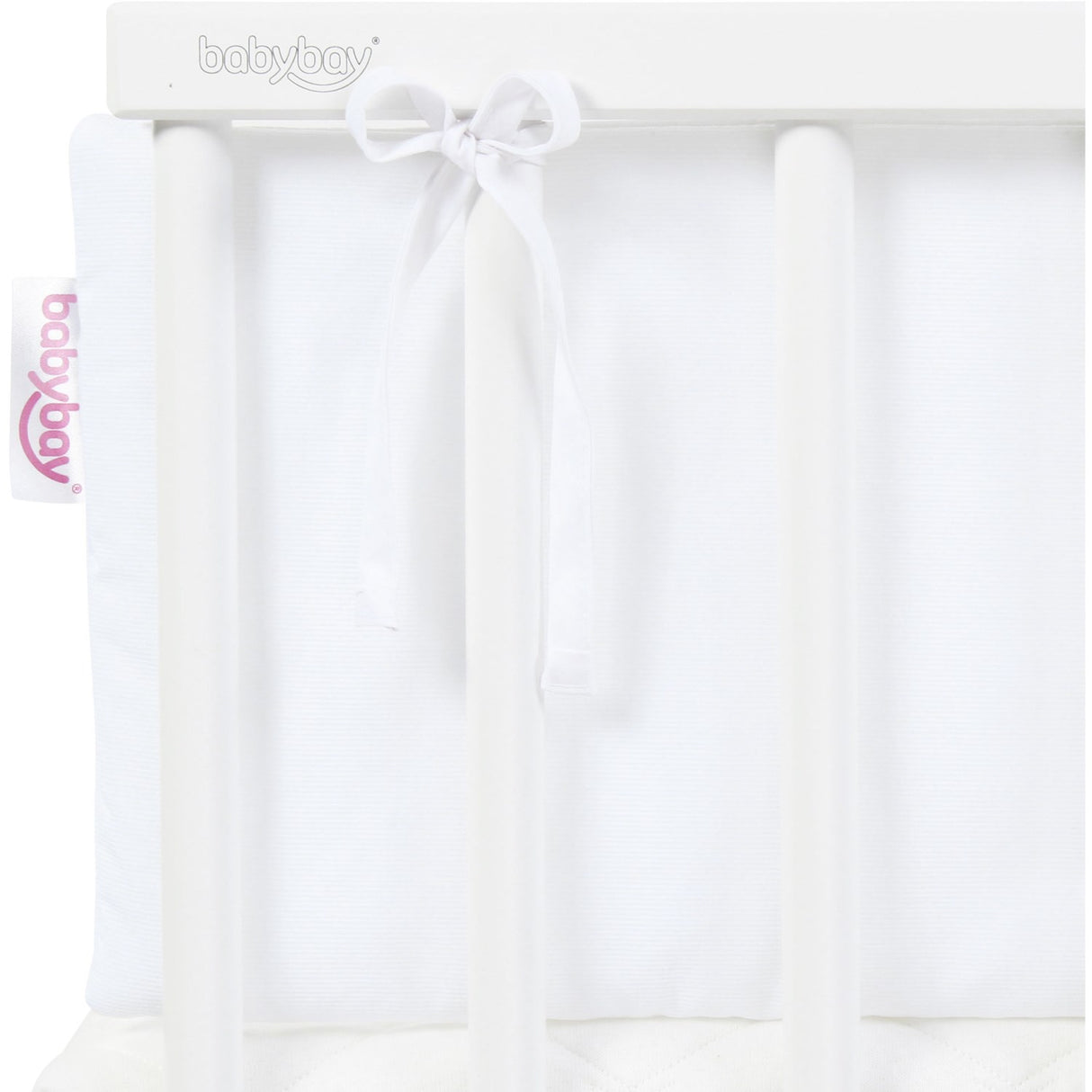 babybay® White Piqué Säng Bumper