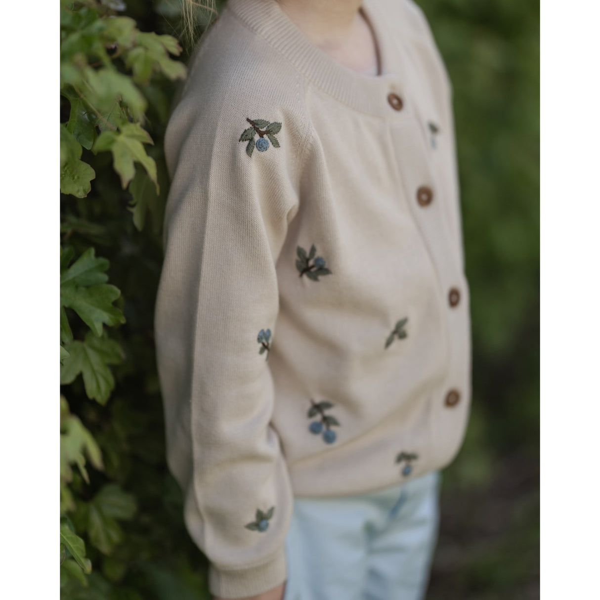 Hanevild Summer Sand Blueberry Cardigan