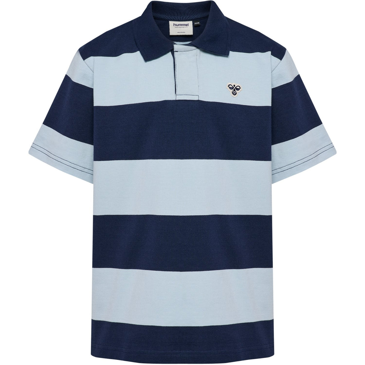 Hummel Dress Blues Jr Loose Striped Pikétröja S/S Bee