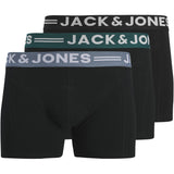 Jack & Jones Junior Black Sense Trunks 3-Pack Noos Jnr