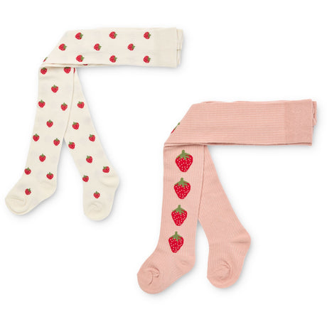 Flöss Pointelle Berry 2-pack Vera Strumpbyxar 2-pack