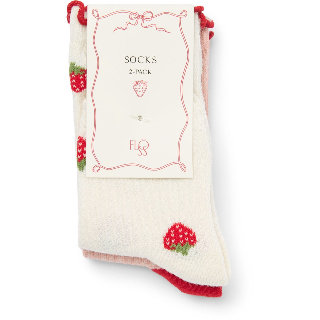 Flöss Pointelle Berry 2-pack Vigga Strumpor 2-pack