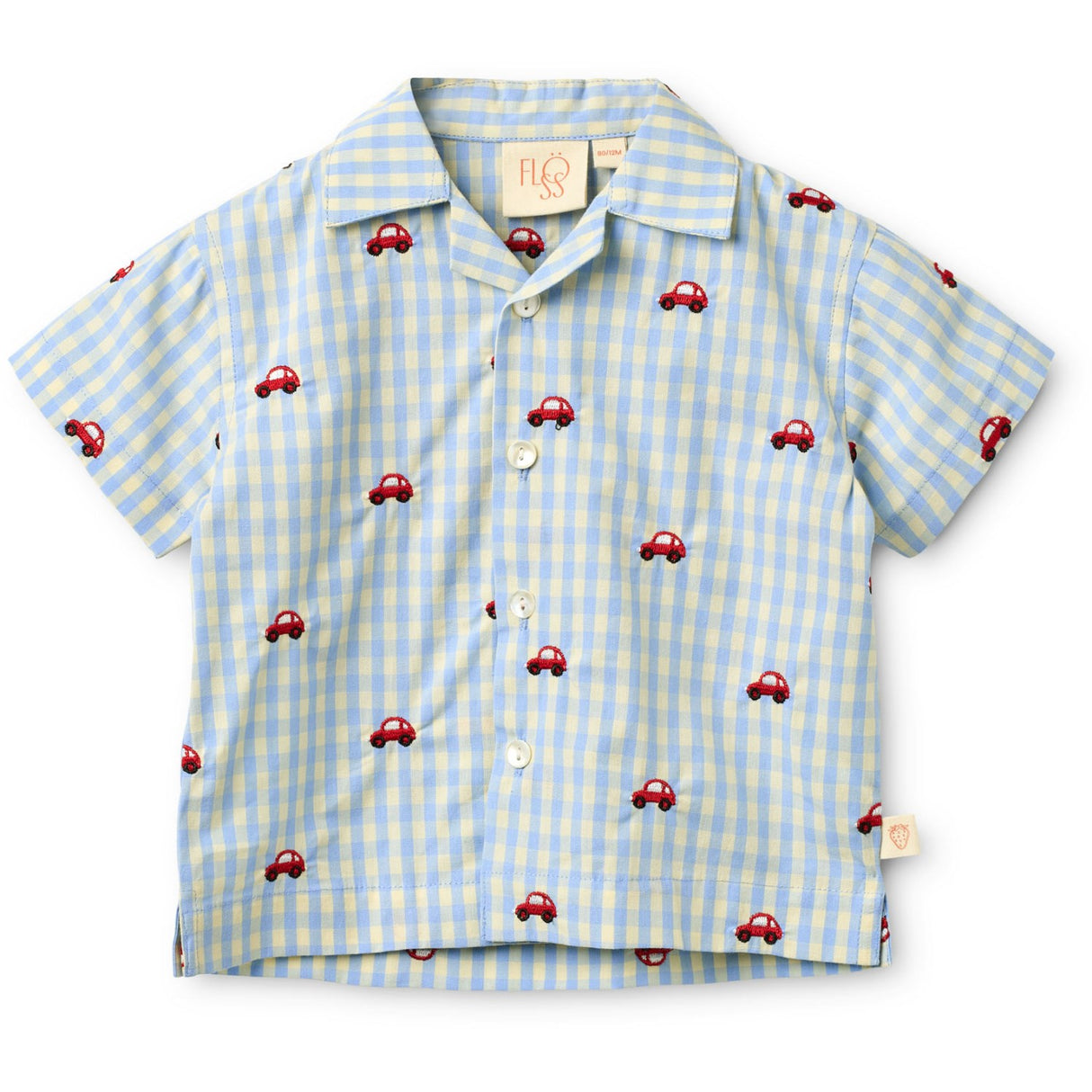 Flöss Blue Gingham Albert Skjorta