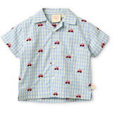 Flöss Blue Gingham Albert Skjorta