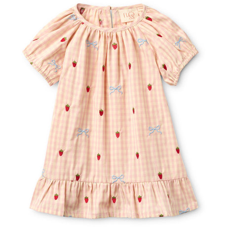 Flöss Berry/bow Gingham Dolly Rosett Klänning